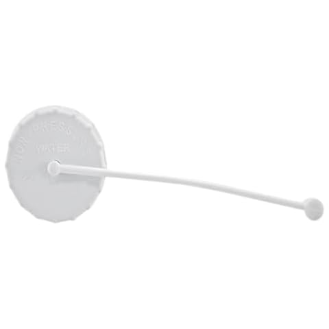 ARYEIELLSOW 222PW-A Fresh Water Fills Cap Replacement Parts for RV Round Fresh Water Gravity Fill Hatch,Cap and Strap only,White(2 Packs) Cover