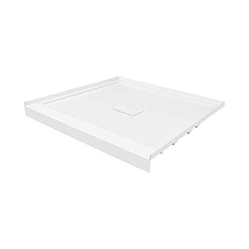 Transolid Flu3636C-31 Low Threshold L X 36-In W Shower Base With Center Drain, White #TOP7