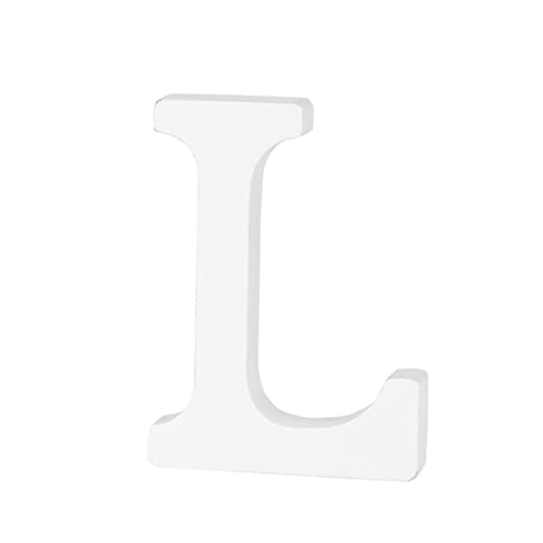 STOBAZA 8cm Letter l Ornament Wedding Decor Letter Diy Home Decor Wood Party Accessory