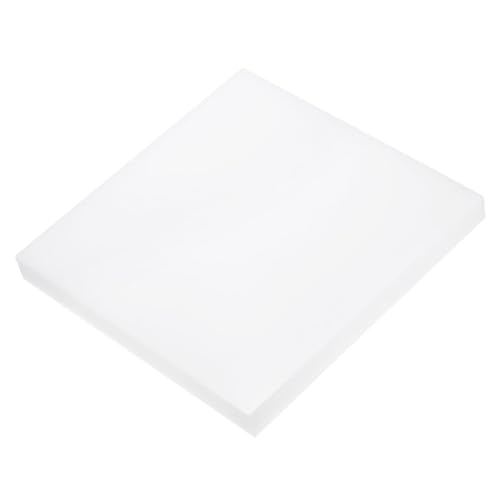 Image of DMiotech 12 x 12 x 1 Inch Plastic UHMW Sheets, Ultra High Molecular Weight Polyethylene, Opaque White Polyethylene Board for Automotive, Chemical, Manufacturing, DIY Home Kitchen