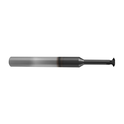 Image of 18-48 TPI Single Pitch 5 /16in Solid Carbide Thread end Mill, 0.240in Cutting Diameter, Necked to Thread 0.625in Deep, 4 Flute Bits Tool for Medium Hardness Steel, Brass, Iron
