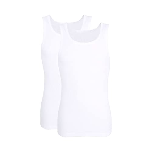 Preisvergleich Produktbild Tom Tailor Underwear Herren Tanktop 2er Pack Unterhemd, weiß-1000, Large (Herstellergröße: L / 6)