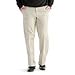 Lee Men's Comfort Waist Custom Straight Fit Flat Front Pant, Alabaster, 34W x 32L
