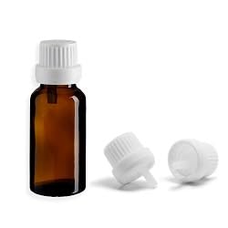 HAPPY SURROUNDINGS 10ml Amber Glass Bottle with dropper Ideal for Essential Oils & Aromatherapy .(pack of 5)-image-47