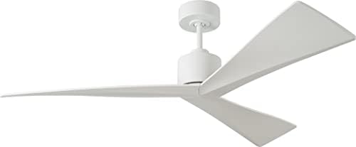 Monte Carlo Adler 3 Blade Ceiling Fan 12.5 Inches Tall and 52 Inches Wide with Matte White Finish