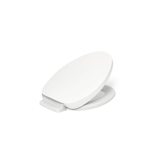 KOHLER 10349-0 PureWarmth Heated Quiet-Close Elongated Toilet Seat, Soft Close Toilet Seat for Standard Toilets, Slow Close, White