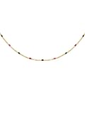 SINGULARU - Collar Fine Enamel Miel Latón con Baño en Oro de 18 Kt y Enamel. Joyas Para Mujer.