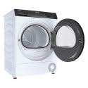 HAIER - Sèche-Linge Pompe à chaleur I-Pro Serie 3 HD80-A2939E-FR - Capacité de 8kg, 15 Programmes, Classe énergétique E, Départ différé 1-24h, Niveau sonore 66 dB(A), Connectivité App hOn