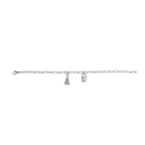 Pulseira Corrente Inox Servos Nossa Senhora Aparecida