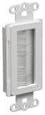 Arlington CED135 Wallplate Insert, Decora, Brush-style Opening, White- Pack of 10