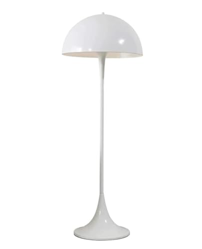 AMULONG Retro Lámpara de Pie Lámpara De Pie con Forma De Seta, Poste Alto, Lámpara De Pie De Hierro con Pantalla Acrílica Semicircular Lámpara de Pie para Salón