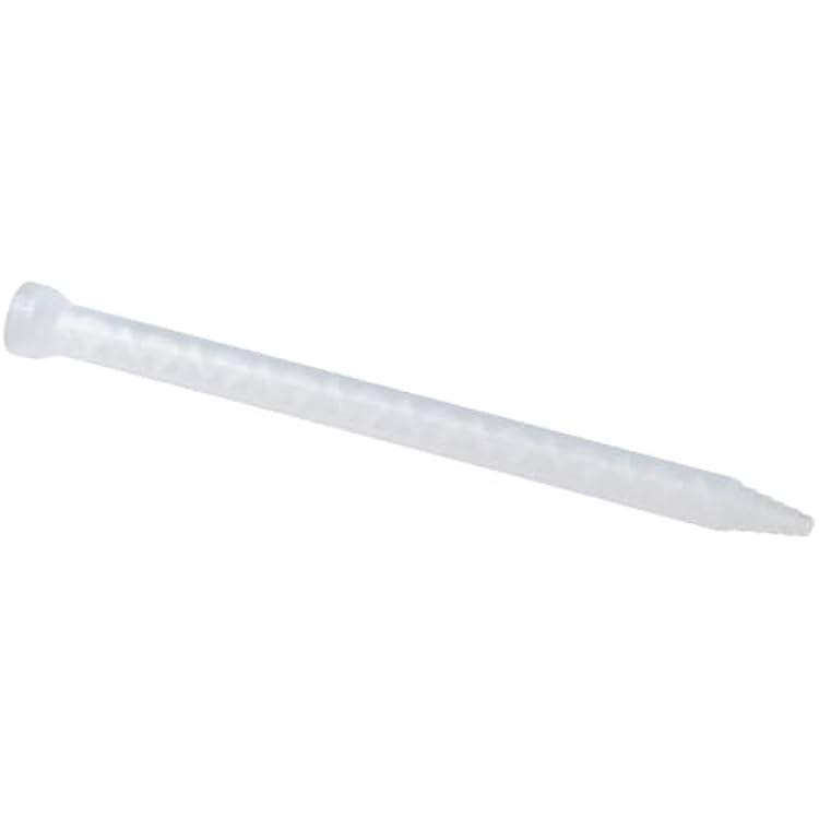 10 Pieces Epoxy Mixing Nozzle Tip Static Mixer Nozzle Tubes 18-Element Adhesive Cartridges Spiral Tip