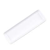 MAGICLULU Plato de Cerámica de Color Claro para Sushi y Aperitivos, Bandeja Larga para Casa y Restaurante, Vajilla Funcional para Servir Snacks y Empanadillas, Diseño Ecológico Seguro