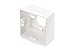 DIGITUS Surface-Mounted Frame for Junction Box/Network Socket - German Layout - 80 x 80 mm - 42 mm Depth - White