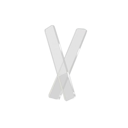 WOFASHPURET 2Pcs Nano Glass Nail Buffer with Storage Case Transparent Handle Fingernail Files for Nail Art Tool for Salon Home Use