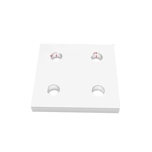 Connecteur d'angle vertical résolvant le jeu des joints de profilés