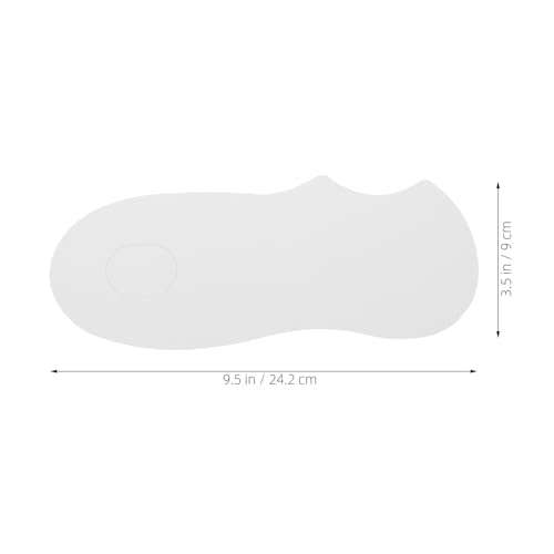 Image of 100pcs White Curved Sock Display Cards for Low-Cut Socks