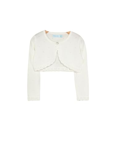 Abel & Lula Knit Bolero Cardigan for Girls White