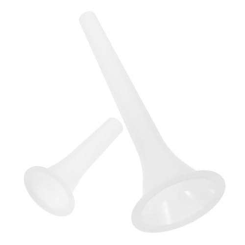 DEARMAMY Entonnoirs à Farcir Saucisses en Plastique 2 Pièces pour Poussoir à Viande Manuel Accessoire Fabrication Saucisses Maison Tube Remplissage Saucisse Pratique et Léger Usage