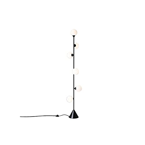 Luz de sala de estar con pantalla de cristal y estilo vertical elegante 2