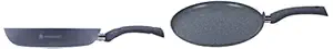Wonderchef Granite Dosa Tawa, 28cm,Grey & Granite Frying Pan,24cm,1.8L,Grey Combo