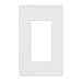 Lutron Claro Light Switch Cover Plate, 1 Gang Wallplate, for Decorator Light Switches, Rocker Light Switch Cover, Outlet Cover, Screwless Switch Plate Cover, Gloss, CW-1-WH-12, White, 12 Pack