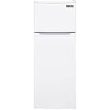 Unique Appliances UGP-170L W 6 Cu. Ft. Solar Powered DC Top Freezer Refrigerator, White; Highly Efficient Insulation Throughout and Simple Effortless Controls; Bottom Crisper