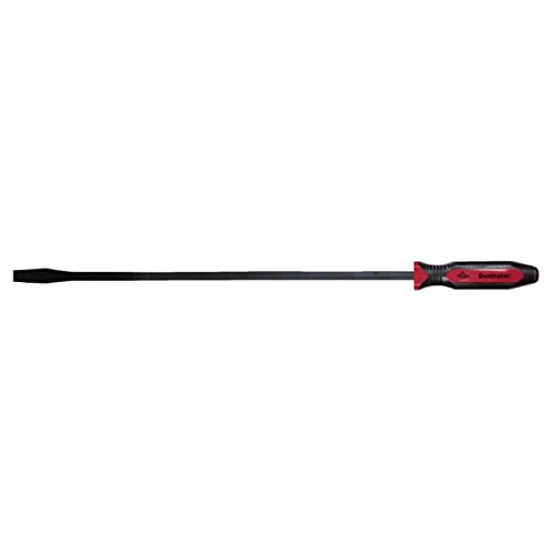 Image of Mayhew Tools 14106 Dominator Pro Straight Pry Bar, 31 inch, Black | Fully Heat-Treated Steel, Strikeable Cap & Shock-Absorbing Ergonomic Handle