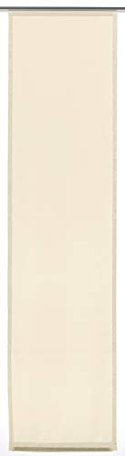 Gardinia Basic Cortina de Panel (1 Unidad), Cortina corredera, translúcida, Tela Lavable, Beige, 60 x 245 cm (Ancho x Alto)