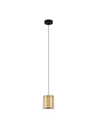 Lustre suspension moderne en verre or pour cuisine et chambre