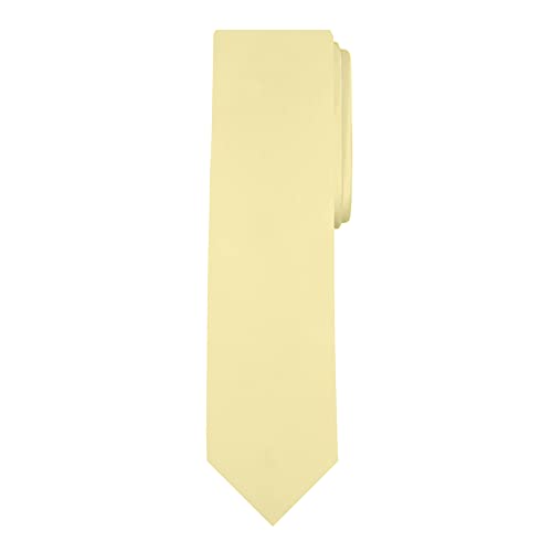 Image of Jacob Alexander Men's Slim Width 2.75 inch Solid Color Tie