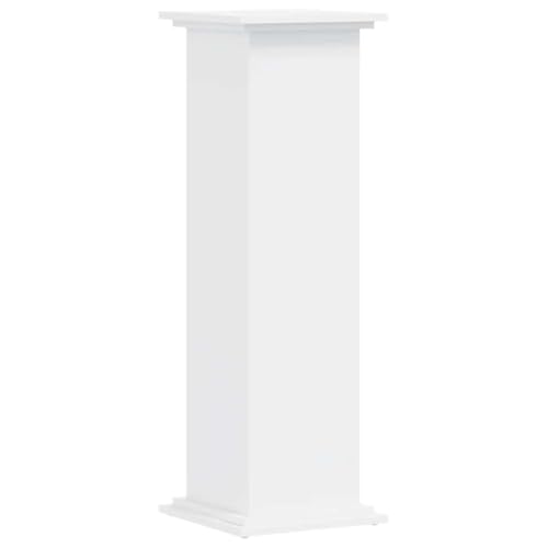 vidaXL Support pour Plantes Blanc 33x33x100 cm Bois d'ingénierie, Support de Fleurs, Support de Pot de Plante, Support de Plante