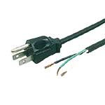 Xytronic GPC002C Jameco Valuepro Power Cord, AWG 18/3, SVT, Pigtail, 8' Length, Black