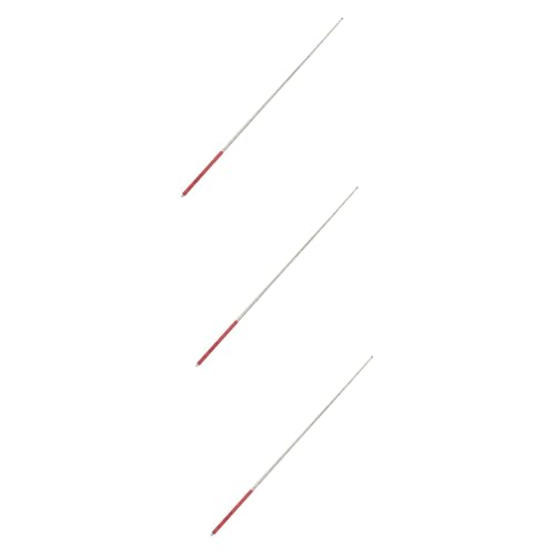 3個 スタイラス 先生のポインタースティック 引き込み式のプレゼンテーション ポインター 格納式ティーチングポインター ポインターペン 電子黒板 格納式ポインタ ステンレス鋼 赤