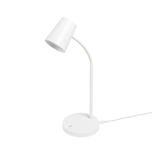 LED Lámpara de mesa 'Ailina' (Moderno) en Blanco hecho de Plástico (1 llama,) de Lindby | lámpara de mesa LED