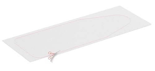 Mollettone imbottitura asse da stiro 140x45 cm Bianco