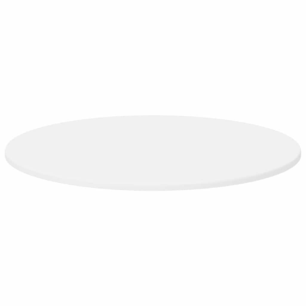 Tavolo bianco, 70 x 70 cm, materiale in legno, rotondo, 1,5 cm, sottile, design moderno, per hobby, casa, ufficio, gioco o piccolo balcone