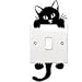Honbay Cat Removable Wall Stickers Light Switch Decor Decals Art Mural Baby Nursery Room 12 Sets