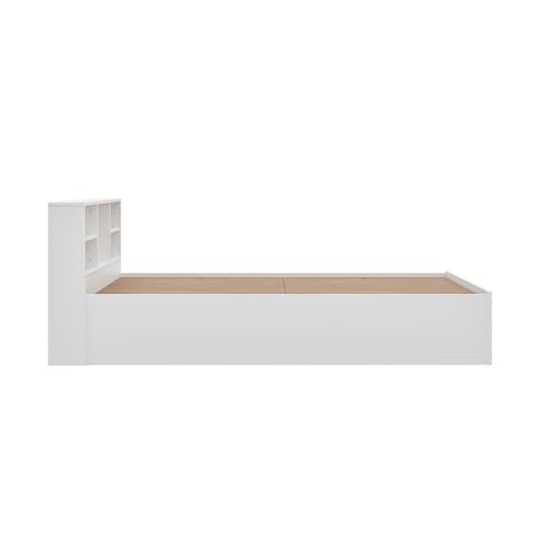 Image of Wakefit Bed | 1 Yr Warranty | King Size Bed, Comes with Storage Box, Noise Free, Density: 680-750 kg /m, Termite & Borer Resistant, Fits Mattresses Up to 8 Inches (Petra 78 x 72 - Frosty White)