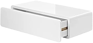 Gloss White CASSY FLOATING Drawer 1 Shelf 51x27x14cm