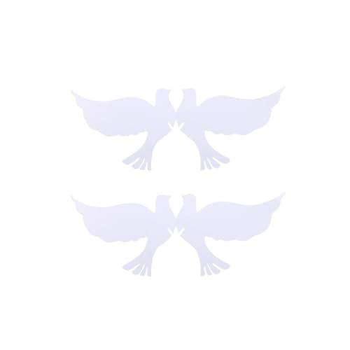 Artibetter Lot de 50 Cartes Marque-place en Papier Blanc Oiseau Découpé Style Ajouré pour Décoration de Table Mariage et Fête Élégante