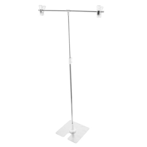 Support de fond photo blanc portable Ciieeo en acier inoxydable mini