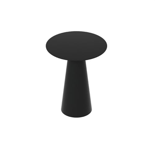 ZIGUIhsou-11 Mesa de Centro Mesa Auxiliar Moderna, Mesa Decorativa de Metal, mesita de Noche for Espacios pequeños, Dormitorio, Sala de Estar, Entrada, Granja Mesas auxiliares(Negro)