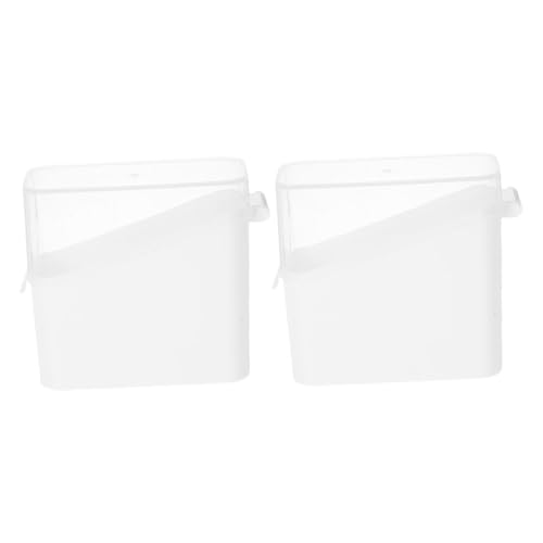 VALICLUD 2Piezas Caja de Conservación de Queso Rodajas Recipiente Transparente Apilable para Refrigerador para Almacenamiento de Queso y de Limpiar