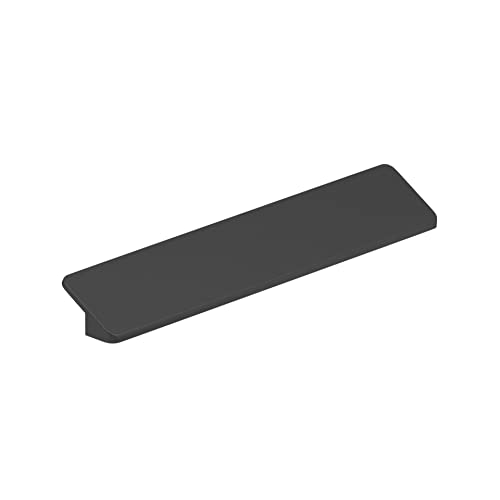 Hardware  1 1/4-inch (32 mm) to 5 1/16-inch (128 mm) Center-to-Center Matte Black Modern Cabinet and Drawer Finger Pull Handle for Kitchen, Bathroom, and Furniture - Richelieu 788896900