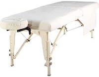 Master Massage 100% Cotton Flannel Sheet Set(3-pc Sheet Set) for Massage Table- Pure White