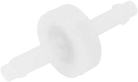 3/16 Inch PVDF Inline Check Valve for Fuel Gas Liquid Air - Diaphragm One Way Check Valve Durable Construction High Flow Low Pressure Drop