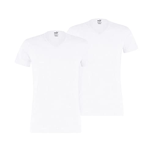 Puma Herren T-Shirt Basic 2er Pack White S 652002001