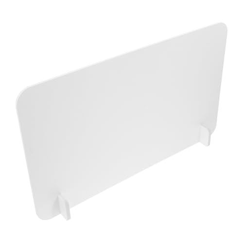 HOMOBABE Panel Divisor de Escritorio de PVC 50X30 CM Mampara Separadora Anti Salpicaduras para Oficina Comedor y Aula Protección Higiénica Resistente Bordes Redondeados