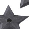Ninja Stars 4pc Juego Artes Marciales Negro Polipropileno Plástico Contacto Completo
